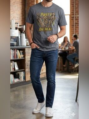 Star Wars Chewbacca "Party Animal" Graphic Tee - Heather Gray